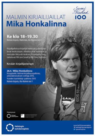 Malmin kirjailijavieraat: Mika Honkalinna